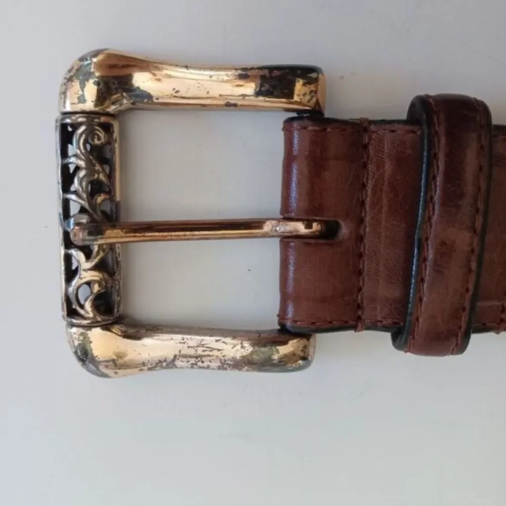 Mod Depose Jennifer Garham Belt Leather Brown Sz 30‎ Small Boho Western
